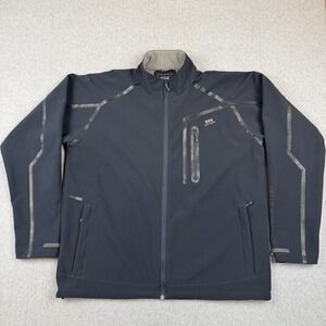 Helly Hansen Jacket‎ Men XL Black Paramount Softshell Interface Full Zip hiking